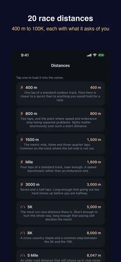 Pace Calculator: Race Plan 화면 3
