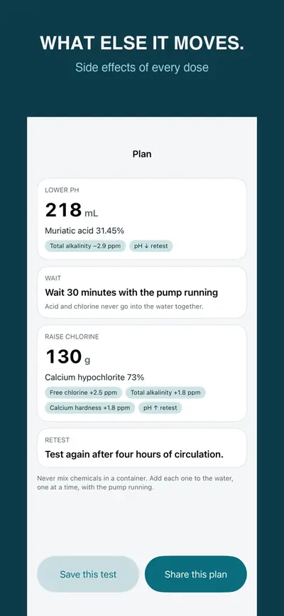 Pool Calculator: Own Chems 화면 3