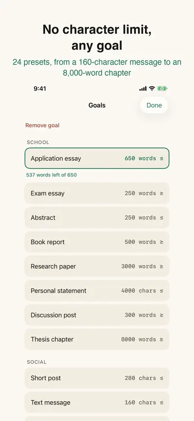 Word Counter: Reading Time 화면 3